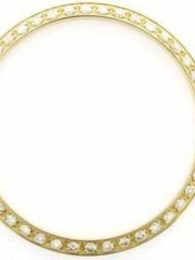 Mens Aftermarket Yellow Gold 1ct Diamond Bezel for 36mm Rolex (SKU 1000102B)