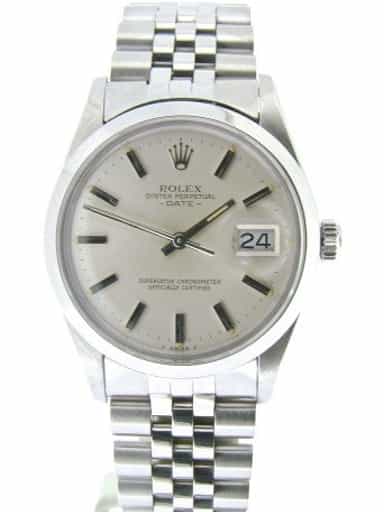 Mens Rolex Stainless Steel Date Silver  15000 (SKU 7266650NMT)