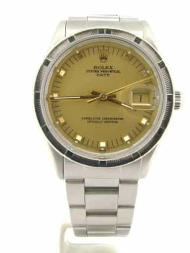 Mens Rolex Stainless Steel Date Champagne  15010 (SKU 7249840NMT)