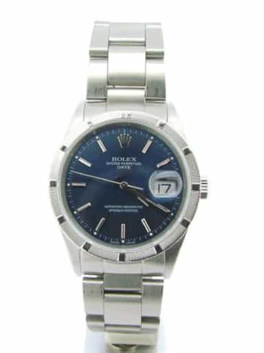 Mens Rolex Stainless Steel Date Blue  15210 (SKU P754791NDMT)