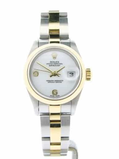 Ladies Rolex Two-Tone 18K/SS Datejust White Diamond 79163 (SKU Y794547NMT)