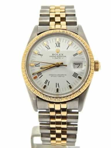 Mens Rolex Two-Tone Date White  15053 (SKU 8692537NMT)