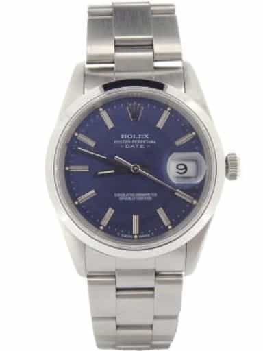 Mens Rolex Stainless Steel Date Blue  15200 (SKU E144748NMT)
