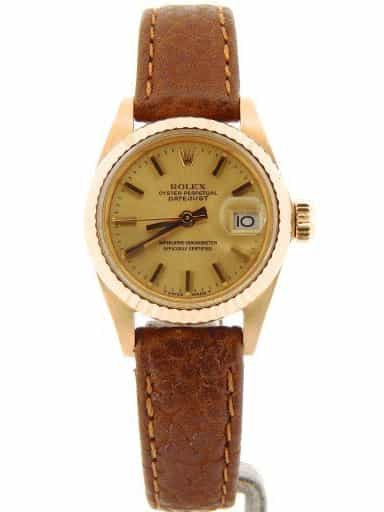 Ladies Rolex 18K Yellow Gold Datejust Champagne  6917 (SKU 6572139NMT)