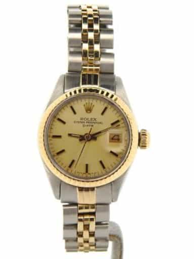 Ladies Rolex Two-Tone 14K/SS Date Watch Ref. with Oval Jubilee Band (SKU 5028514NMT)