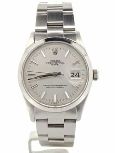 Mens Rolex Stainless Steel Date Silver 15000 (SKU 7238982SLVRMT)