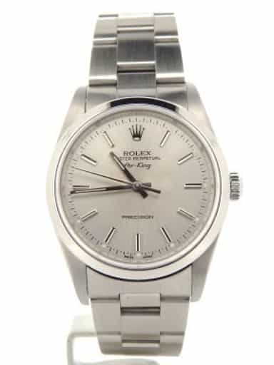 Mens Rolex Stainless Steel Air-King Silver  14000M (SKU D466616NCMT)