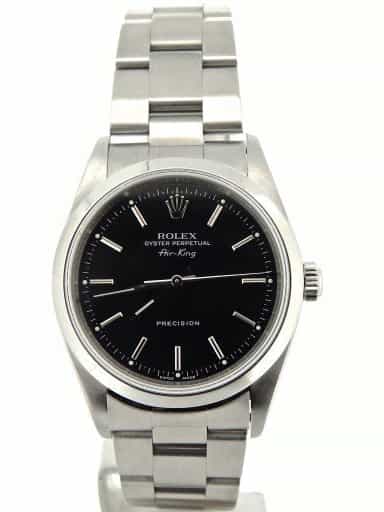 Mens Rolex Stainless Steel Air-King Black  14000 (SKU P603522NCMT)