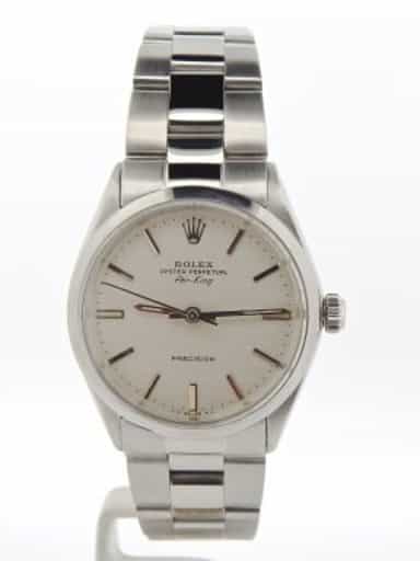 Mens Rolex Stainless Steel Air-King Silver  5500 (SKU 2615844NOYSCMT)