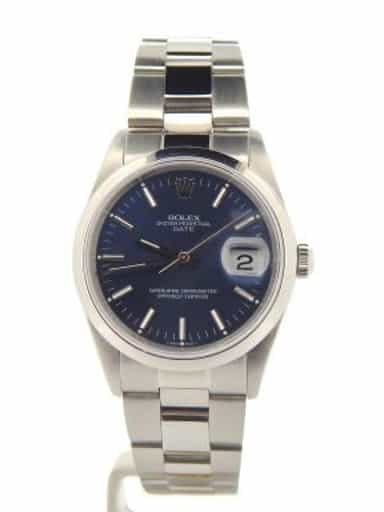 Mens Rolex Stainless Steel Date Blue  15200 (SKU E611265NOYSMT)