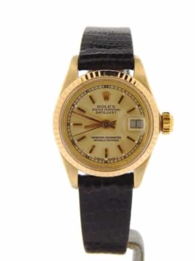 Ladies Rolex 18K Yellow Gold Datejust Champagne  6917 (SKU 5601832NBRNMT)