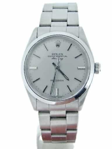 Mens Rolex Stainless Steel Air-King Silver  5500 (SKU 5500AKSVRCMT)