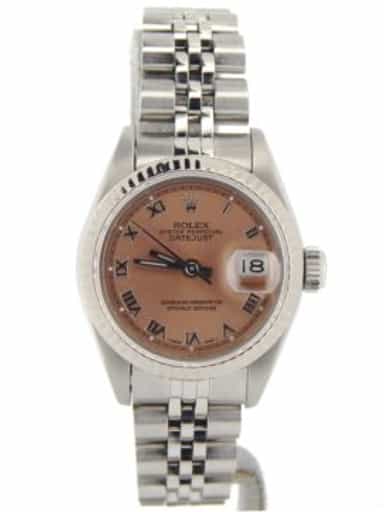 Ladies Rolex Stainless Steel Datejust Salmon Roman 69174 (SKU 8772828NJUBMT)