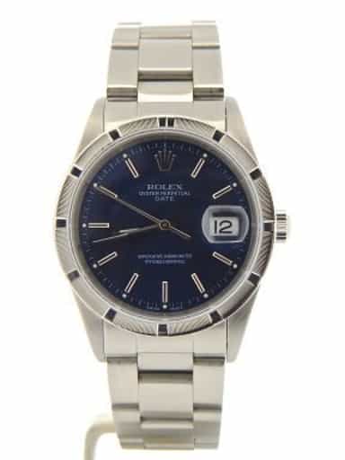 Mens Rolex Stainless Steel Date Blue  15210 (SKU Y824704NDMT)