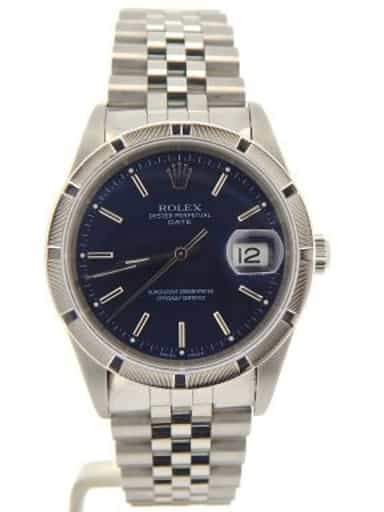 Mens Rolex Stainless Steel Date Blue  15210 (SKU Y824704NJUBDMT)