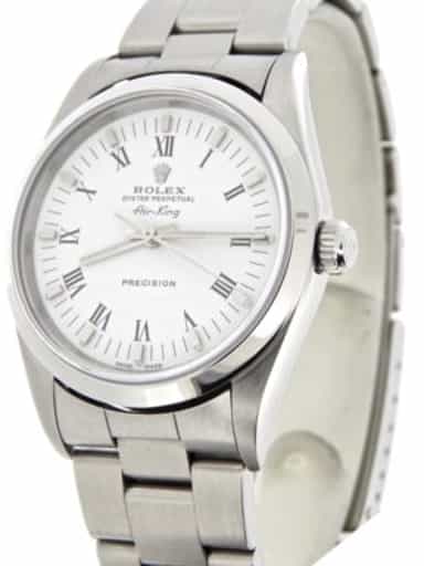 Mens Rolex Stainless Steel Air-King White Roman 14000 (SKU A366537NCMT)