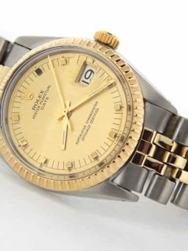 Mens Rolex Two-Tone 14K/SS Date Champagne  1505 (SKU 1756769MT)