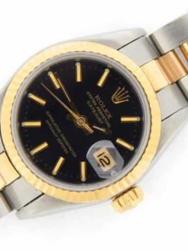 Ladies Rolex Two-Tone Datejust Black  69173 (SKU 8878993MT)