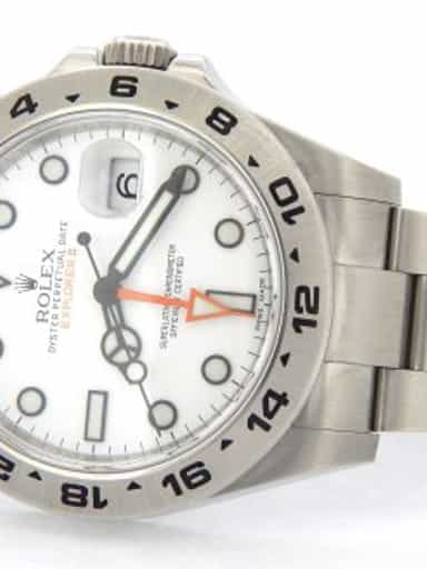 Mens Rolex Stainless Steel Explorer II 42mm White  216570 (SKU 216570E2NMT)