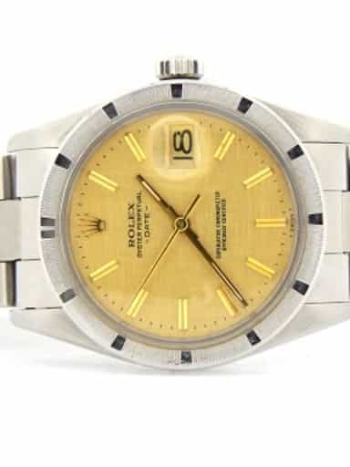 Mens Rolex Stainless Steel Date Gold Linen 1501 (SKU 5589245MT)