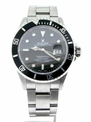 Mens Rolex Stainless Steel Submariner Black  16610 (SKU P571608NNBCMT)