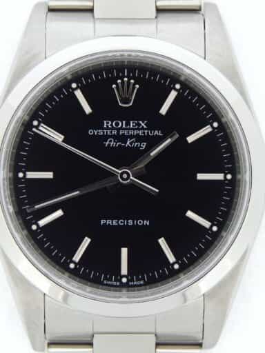 Mens Rolex Stainless Steel Air-King Black  14000M (SKU K967703CMT)