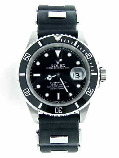 Mens Rolex Stainless Steel Submariner Black  16610 (SKU ESU93211MT)
