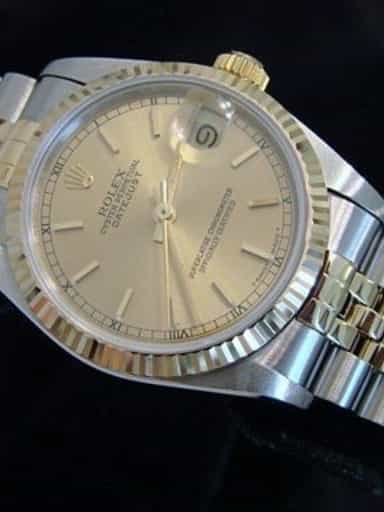 Mid Size Rolex Two-Tone 18K/SS Datejust 68273 (SKU S502309MT)