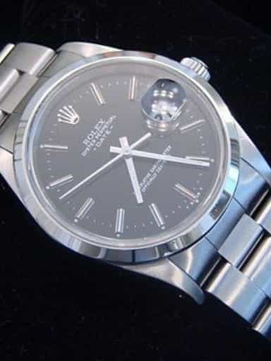 Mens Rolex Stainless Steel Date Black 15200 (SKU 869AMT)
