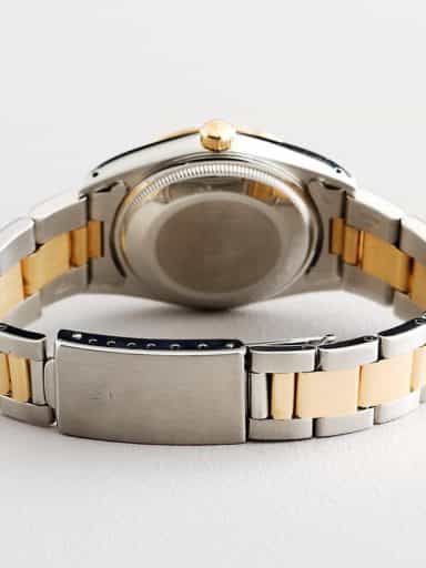 Mens Rolex Two-Tone 18K/SS Date White Roman 15223 (SKU L5223111MT)