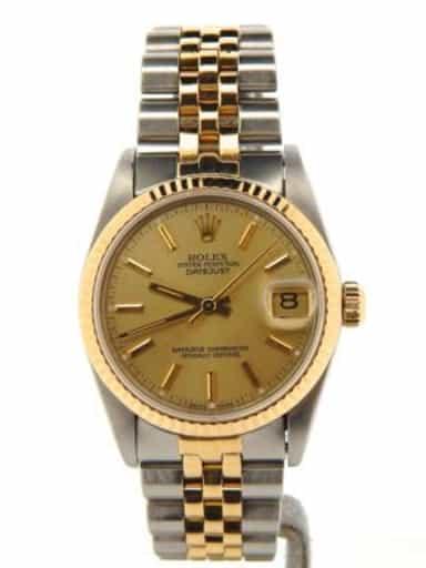 Mid Size Rolex Datejust 68273 Two-Tone 18K/SS Watch 31mm (SKU N300049NMT)