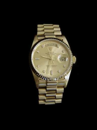 Mens Rolex 18K Gold Day-Date President Champagne Diamond 18038 (SKU 8371111MT)
