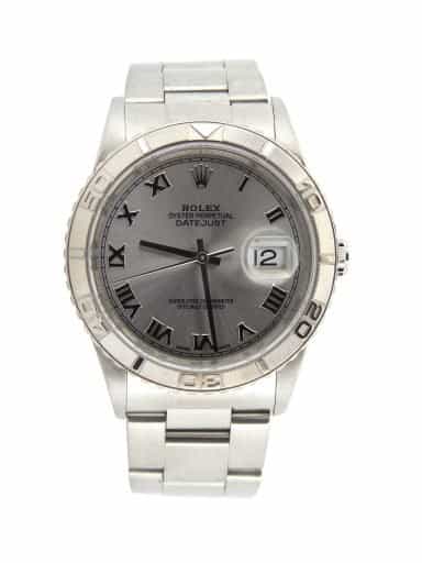 Mens Rolex Steel Datejust Turn-O-Graph Silver Roman 16264 (SKU K435860MT)
