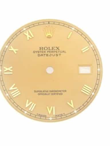 Pre Owned Mens Rolex Datejust Quickset Gold Roman Dial  (SKU DIAL0004)