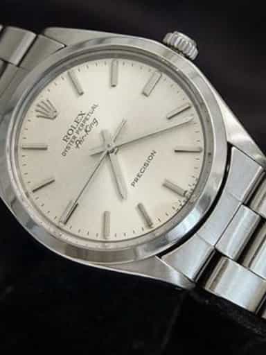 Mens Rolex Stainless Steel Air-King Silver 5500 (SKU 7552087MT)