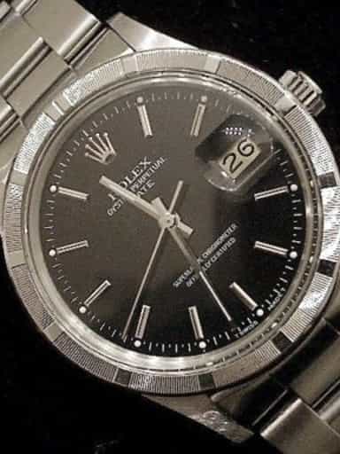 Mens Rolex Stainless Steel Date Silver 15010 (SKU 229MT)