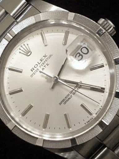 Mens Rolex Stainless Steel Date Silver 15010 (SKU 187MT)