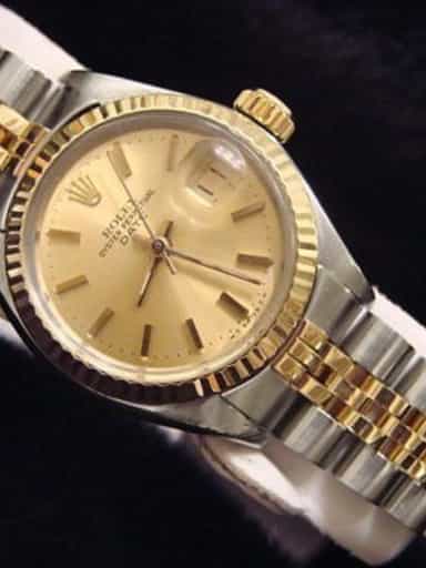 Ladies Rolex Two-Tone Date Silver  6917 (SKU 673MT)