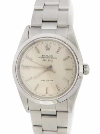 Mens Rolex Stainless Steel Air-King Silver 14000 (SKU N574047AMT)