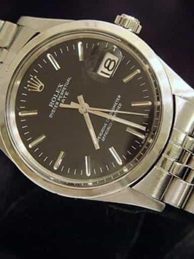 Mens Rolex Stainless Steel Date Black  15000 (SKU B6765992MT)