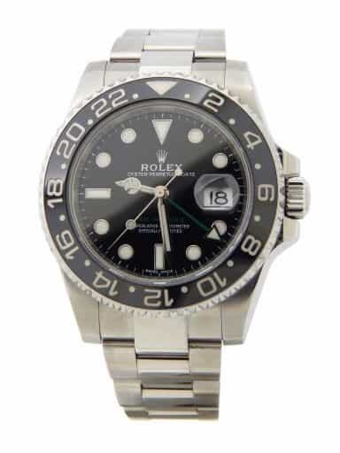 Mens Rolex Stainless Steel 116710 GMT Master II Watch Black (SKU 0G88E618AMT)
