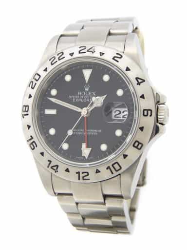 Mens Rolex Stainless Steel Explorer II Watch 16570T Black Dial 40mm (SKU D658871AMT)