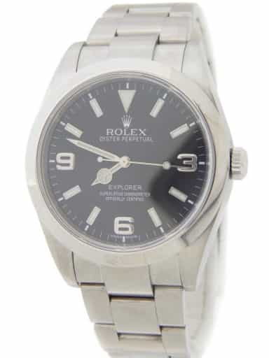 Mens Rolex Stainless Steel Explorer I Watch 214270 (SKU G497617AMT)