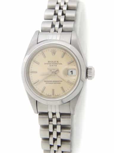 Ladies Rolex Stainless Steel Date Silver  69160 (SKU W603231AMT)