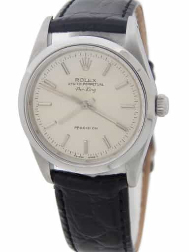Mens Rolex Stainless Steel Air-King Watch 14000 Silver Dial with Papers (SKU N574047LAMT)
