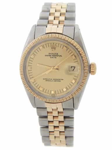 Mens Rolex Two-Tone Date Watch 1505 Champagne Dial (SKU 15052247002MT)