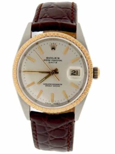 Mens Rolex Two-Tone 18K/SS Date 15223 Silver Dial (SKU A714427BRAMT)