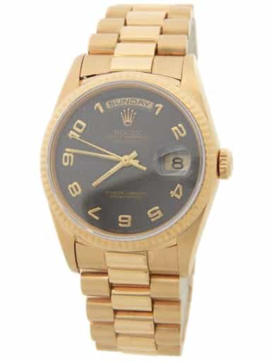 Mens Rolex 18K Gold Day-Date President Watch Anniversary Dial 18238 (SKU L245075AAMT)