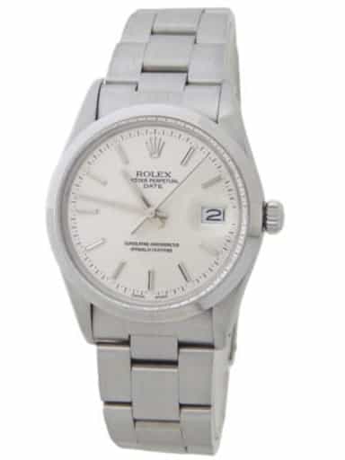 Mens Rolex Stainless Steel Date Silver Dial 15000 (SKU 7057274AMT)