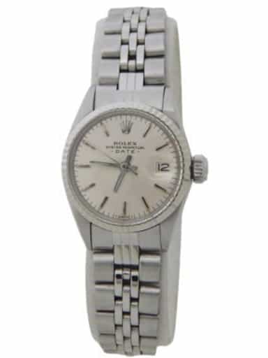 Ladies Rolex Stainless Steel Date 6517 Watch Silver Dial (SKU 1317606AMT)